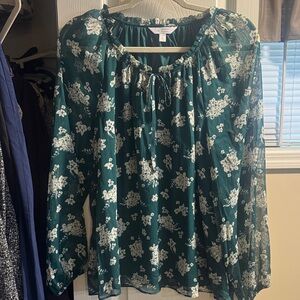 Lauren Conrad Floral Blouse-L